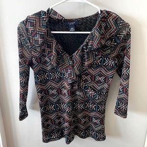 Ralph Lauren CHAPS southwest print shirt women’s Small